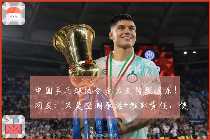 中国乒乓球协会全力支持樊振东！网友：只是空洞承诺+推卸责任，使其处于压力之下